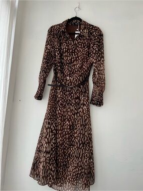 Mango Stefi Abstract Print Dress